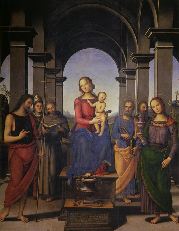 Pietro Perugino Fano Altarpiece oil painting picture